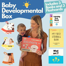 Pidoko Kids Developmental Baby Box - Educational Learning Toys for 1 + Year Old - First Words, Scribble & Board Books, Flash Cards, Birthday Gifts for Boys & Girls