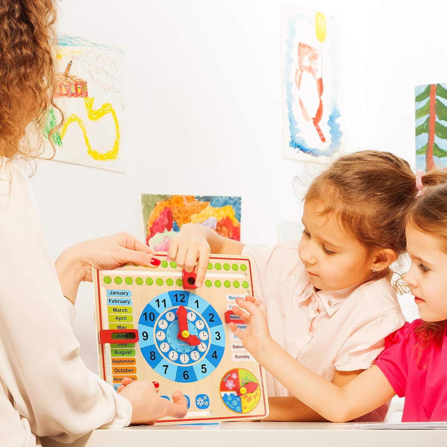 My First Calendar All About Today Wooden Board Toy Kids Calendar My first calendar all about today wooden board toy kids calendar