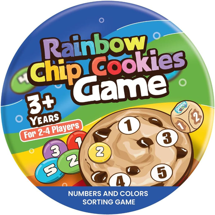 Pidoko Kids Rainbow Chip Cookies Game | Colors and Numbers Sorting | Preschool Board Games for Toddlers 3+ Year Olds