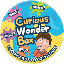 Pidoko Kids Curious Wonder Box | Flash Cards for Toddlers 2+ Years | Learn to Talk | 100 Double Sided Educational and Learning Flashcards | Preschool Learning Activities