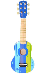 Wooden Ukulele Toy Guitar Instrument, Blue