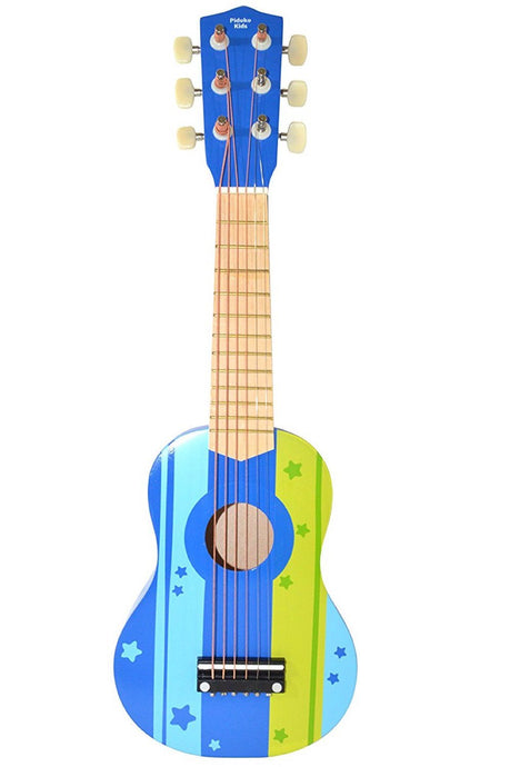 Wooden Ukulele Toy Guitar Instrument, Blue