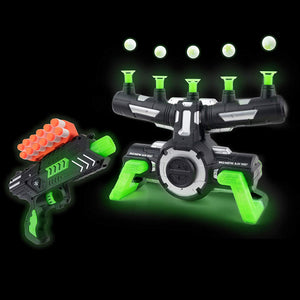 Floating Ball Hover Shot Game - Glow in the Dark - Compatible with Nerf Targets for Shooting Practice