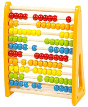 Classic Wooden Rainbow Wooden Number Abacus For Math - 123 Leaning Skills Educational Beads Toy